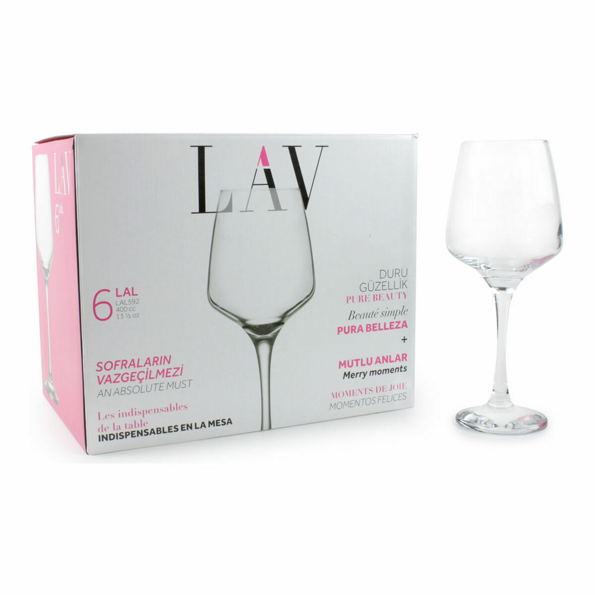 Set kozarcev za vino LAV Lal 6 Kosi (4 kosov)